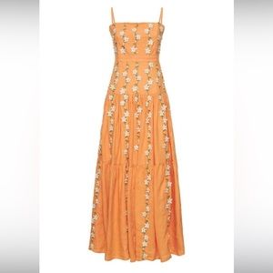 Agua By Agua Bendita
Lima embroidered linen maxi dress